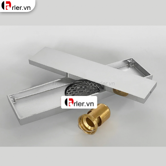 Phễu Thoát Sàn Đồng Thau Mạ Crome Chống Hôi Dài PS02 FORLER
