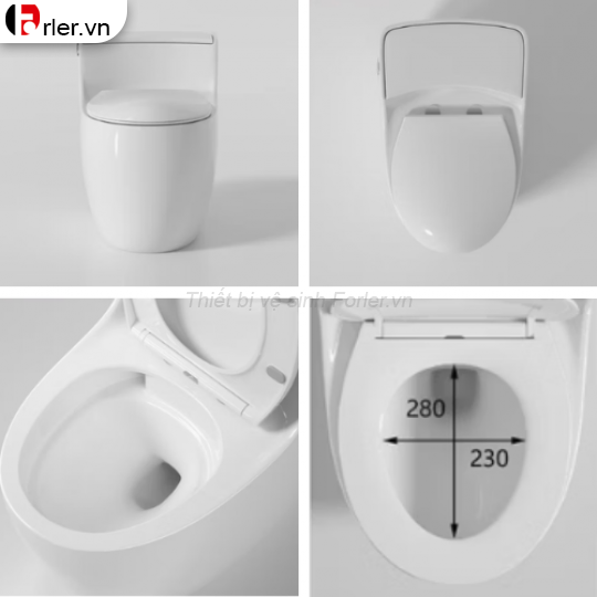 Bồn Cầu Một Khối Cao Cấp Sứ FORLER