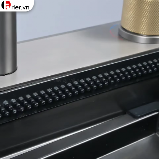Chậu Rửa Chén Nano Xám Đen Có Bàn Chờ FORLER