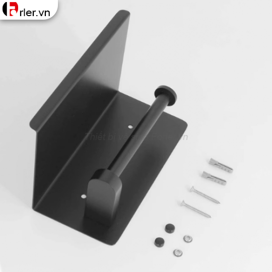 Móc Treo Giấy Vệ Sinh INOX Sơn Tĩnh Điện Đen FORLER