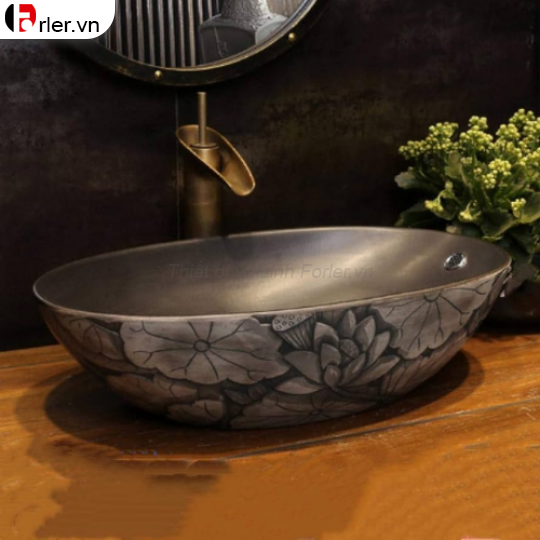 Lavabo Gốm Sứ Nghệ Thuật FORLER