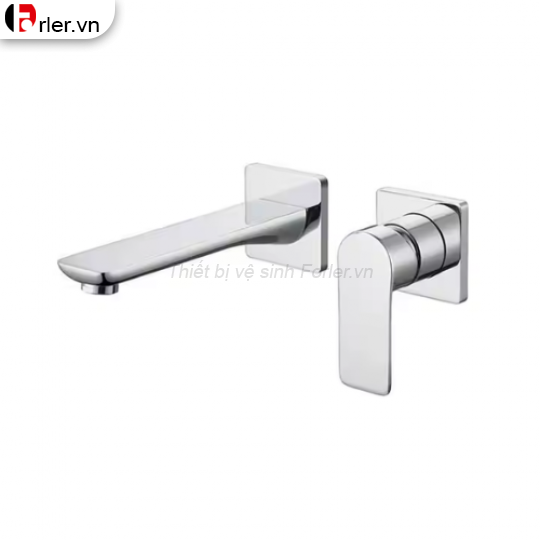 Vòi Lavabo Âm Tường Đồng Thau Mạ Crome 05 FORLER