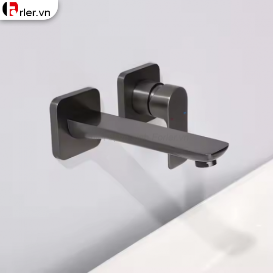 Vòi Lavabo Âm Tường Đồng Thau Mạ Crome 05 FORLER