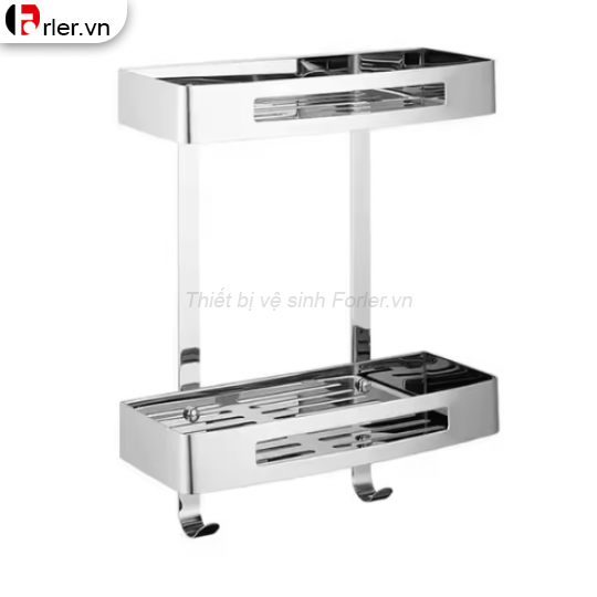 Kệ Treo Tường Thẳng 2 Tầng INOX 304 FORLER