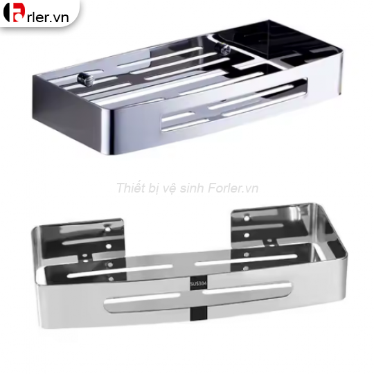 Kệ Treo Tường Thẳng 2 Tầng INOX 304 FORLER