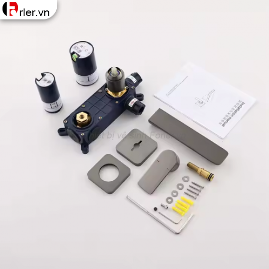 Vòi Lavabo Âm Tường Đồng Thau Mạ Crome 05 FORLER