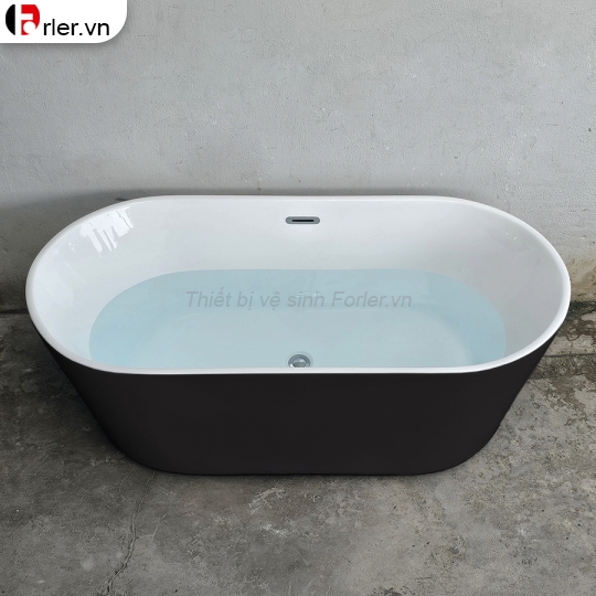 Bồn Tắm Nằm Oval Trắng Sứ Cao Cấp Forler