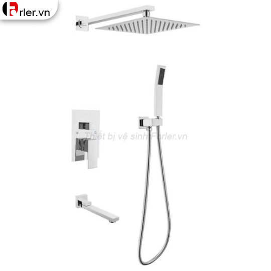 Sen Tắm Âm Tường Đồng Thau Mạ Crome FORLER