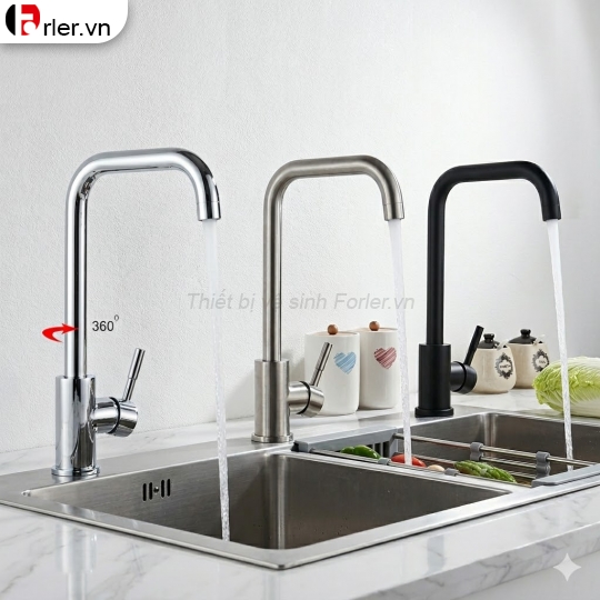 Vòi Rửa Chén Inox Nóng _ Lạnh (VRC10) Forler