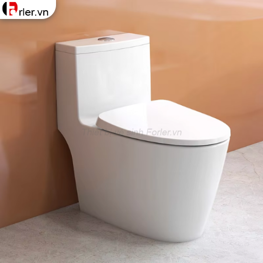 Bồn Cầu 1 Khối Sứ Phủ Nano FORLER