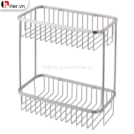 Kệ Treo Góc Nhà Tắm 2 Tầng Inox Cao Cấp FORLER