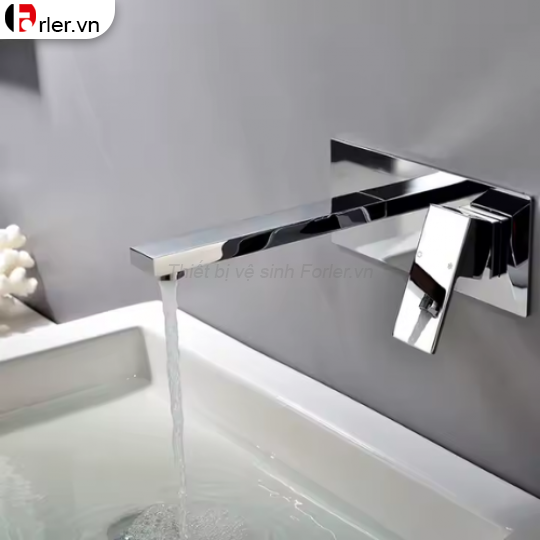 Vòi Lavabo Nóng Lạnh Âm Tường FORLER