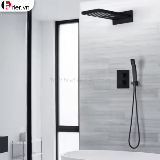 Sen Tắm Âm Tường Đồng Thau - Sơn Tĩnh Điện Đen mã 05 FORLER