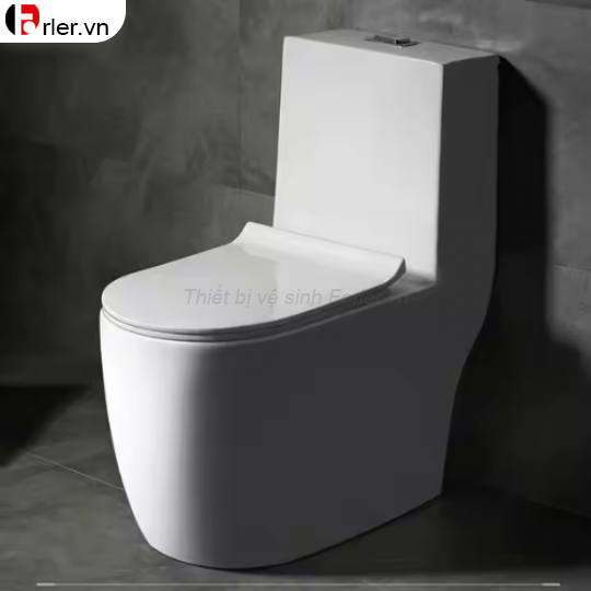 Bồn Cầu 1 Khối Men Sứ Trắng Phủ Nano Cao Cấp FORLER