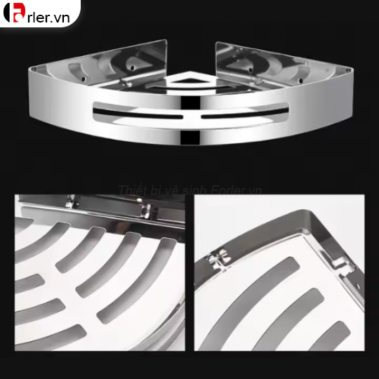 Kệ Góc Treo Tường INOX 304 KG04 FORLER