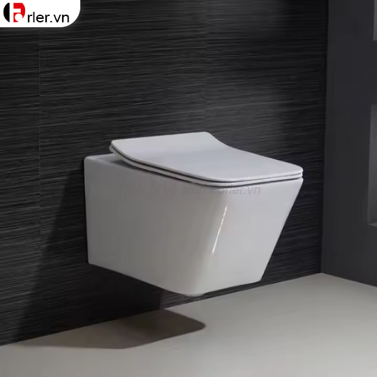 Bồn Cầu Treo Tường Vuông Trắng FORLER