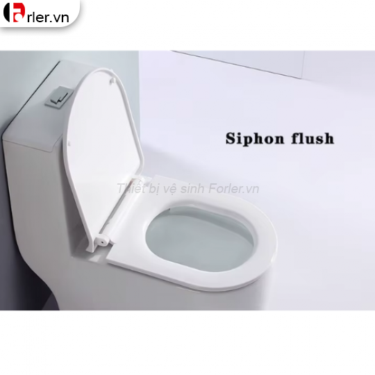 Bồn Cầu 1 Khối Men Sứ Trắng Phủ Nano Cao Cấp FORLER