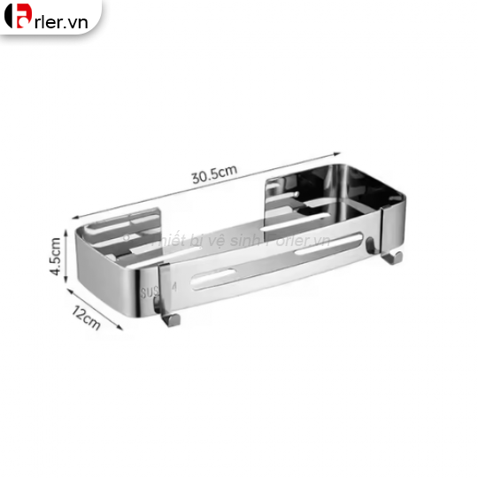 Kệ Treo Tường Thẳng 1 Tầng INOX 304 FORLER