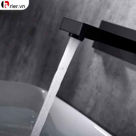 Vòi Lavabo Âm Tường Màu Đen FORLER
