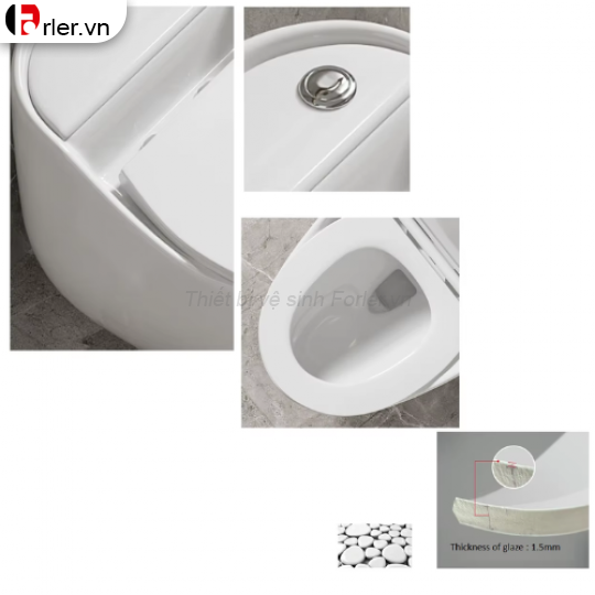 Bồn Cầu Trứng Trắng Cao Cấp FORLER