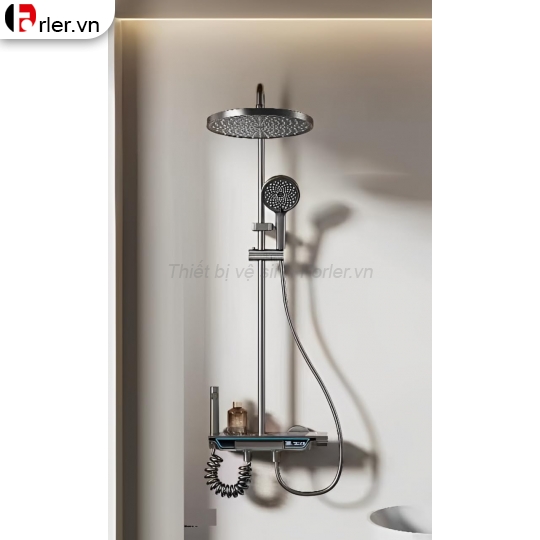 Sen Cây Tắm Nóng Lạnh Inox 304 Chính Hãng Phủ Nano Xám Forler