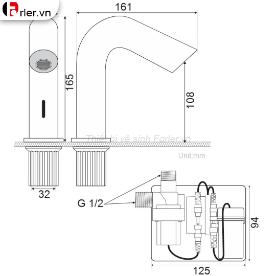 Vòi Lavabo Cảm Ứng Automatic Faucet (FL-VLVB42) Forler