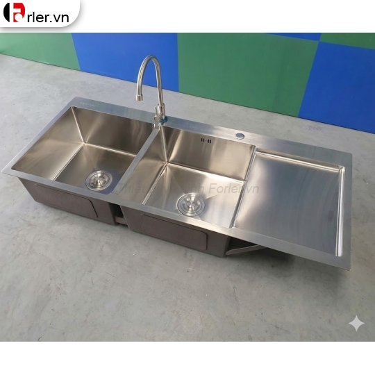 Chậu Rửa Chén 2 Hộc Inox Forler