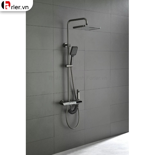 Sen Cây Tắm Đứng Đồng Thau Sơn Tĩnh Điện Xám Hiển Thị Nhiệt Độ Forler