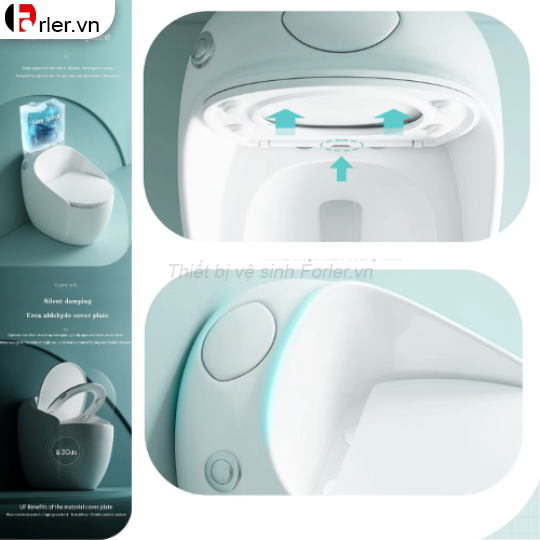 Bồn Cầu Trứng Hiện Đại Đơn Giản FORLER