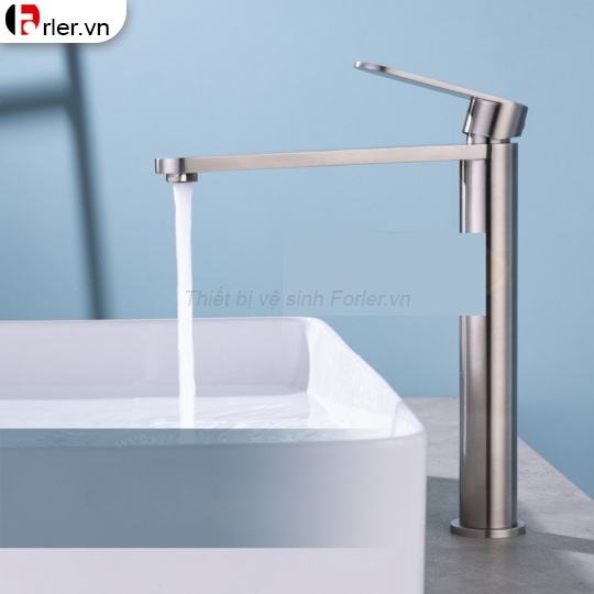 Vòi Lavabo Lạnh Dương Bàn Inox Mờ (FL-VLVB46) Forler