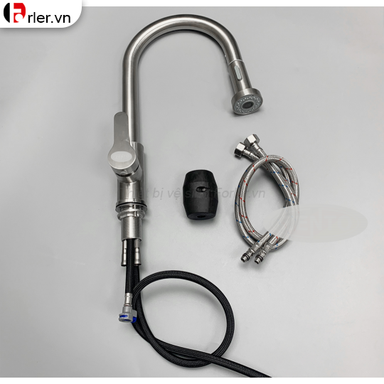 Vòi Rửa Chén Bát Nóng Lạnh Inox Mờ (VRC49) Forler