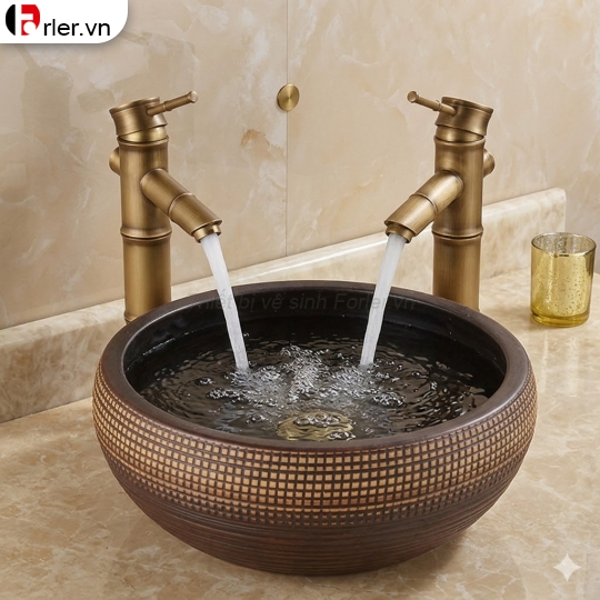 Vòi Lavabo Ống Tre 2 Kích Thước 20cm & 30cm Forler 