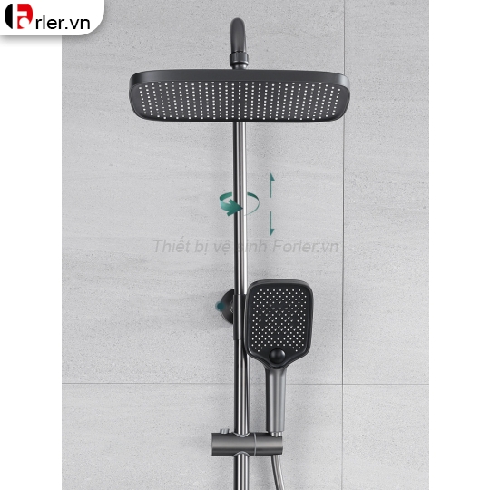 Sen Cây 4 Phím Inox 304 Sơn Tĩnh Điện Xám Nano Forler