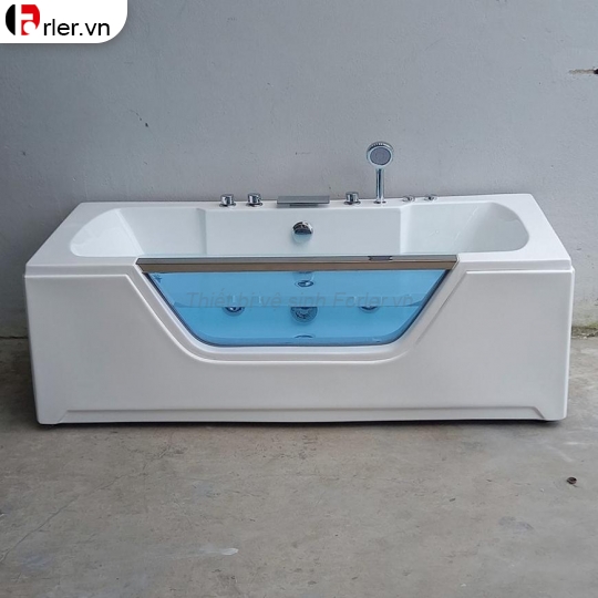 Bồn Tắm Massage Chữ Nhật Kính Xanh Forler 