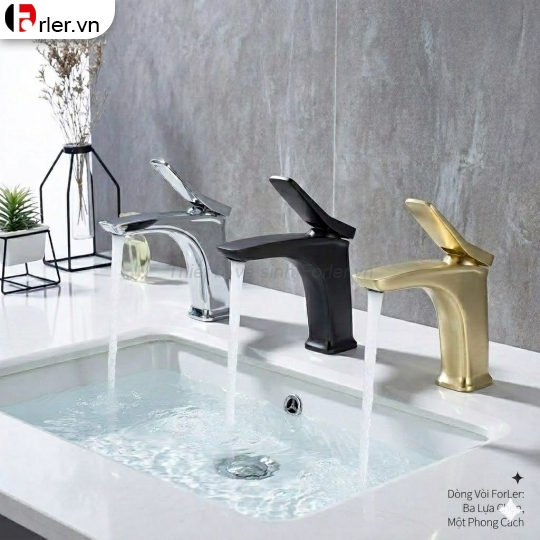 Vòi Lavabo Eo Vuông Cong 20cm Cao Cấp Forler