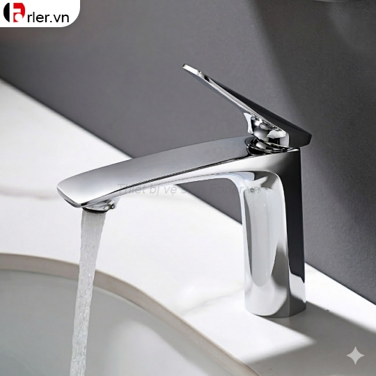 Vòi Lavabo Nóng Lạnh Đồng Mạ Crome (FL-VLVB36) Forler
