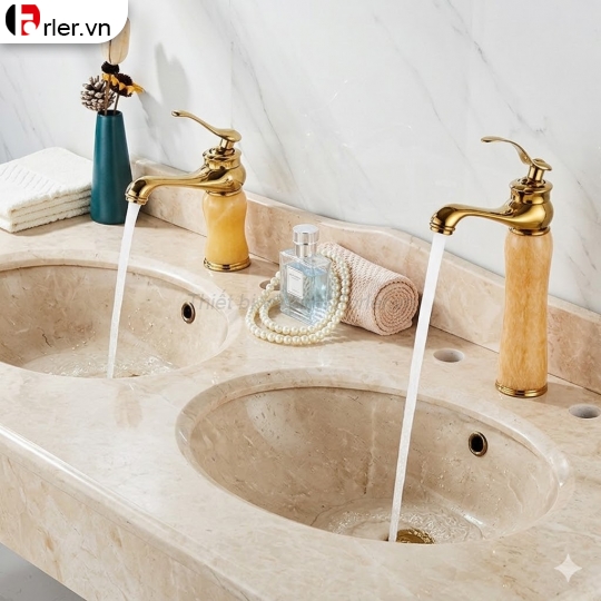 Vòi Lavabo Cổ Ngọc 2 Kích Thước 20cm và 30cm Sang Trọng Forler 