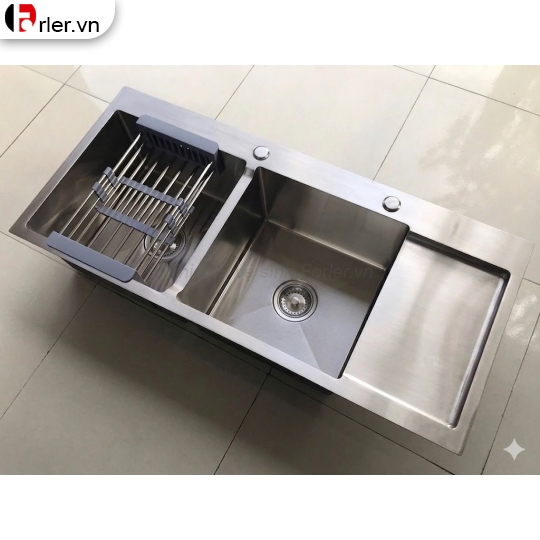 Chậu Rửa Chén Inox 304 - 2 Hộc - Có Bàn Chờ Forler 