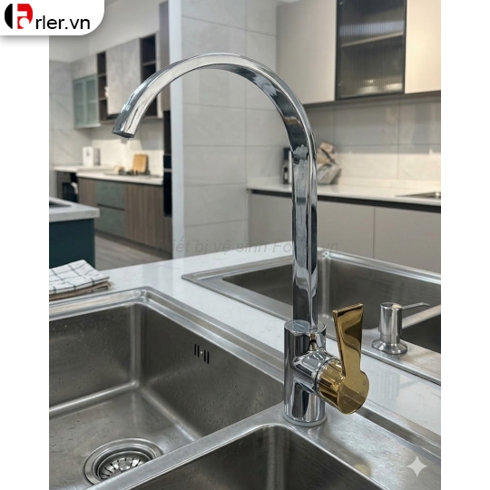 Vòi Chén Inox Tay Vàng (VRC12) Forler
