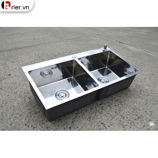 Chậu Rửa Chén Inox 304 Bóng 2 Hộc Forler