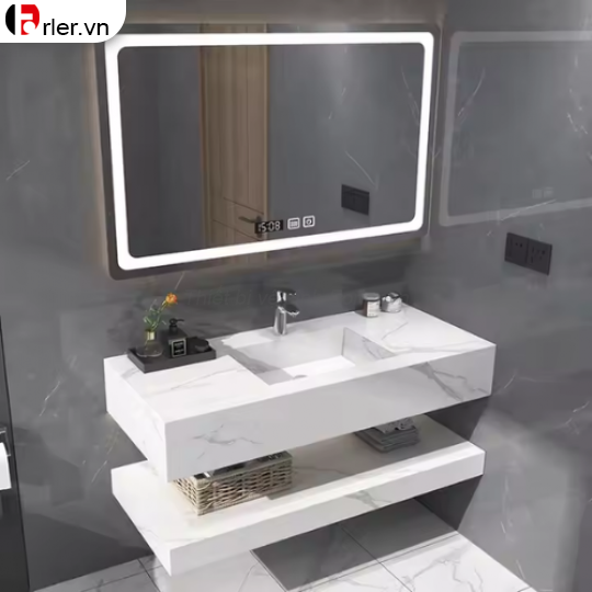 Bộ Bàn Đá 2 Tầng Lavabo Âm FORLER
