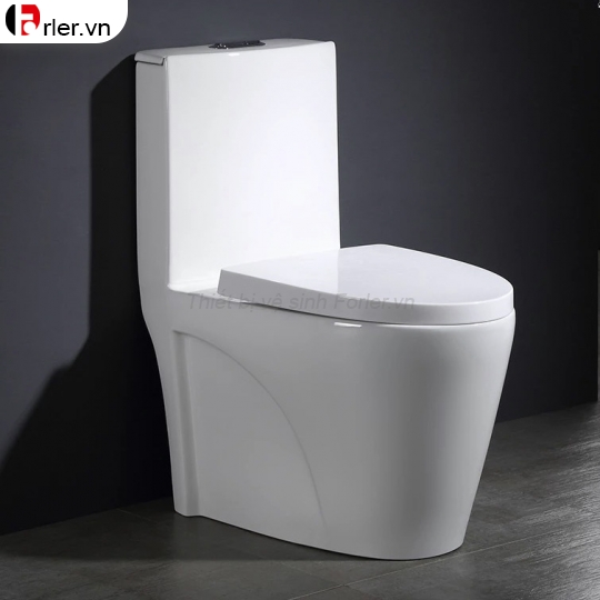 Bồn Cầu 1 Khối Men Sứ Trắng Forler 