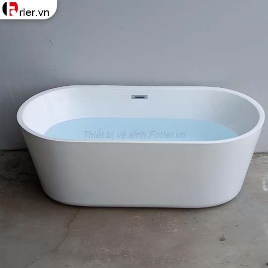 Bồn Tắm Nằm Oval Trắng Sứ Cao Cấp Forler