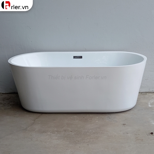 Bồn Tắm Nằm Oval Trắng Sứ Cao Cấp Forler