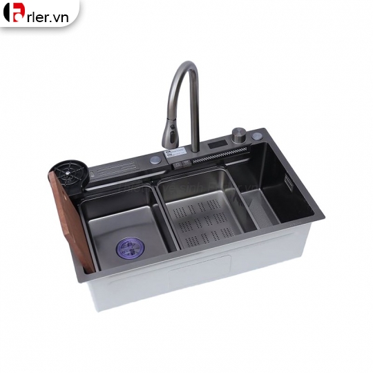 Bồn Rửa Chén 2 Phím Có Hộc Dao Và Hiển Nhiệt Forler