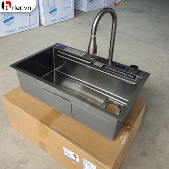 Bồn Rửa Chén 2 Phím Có Hộc Dao Và Hiển Nhiệt Forler