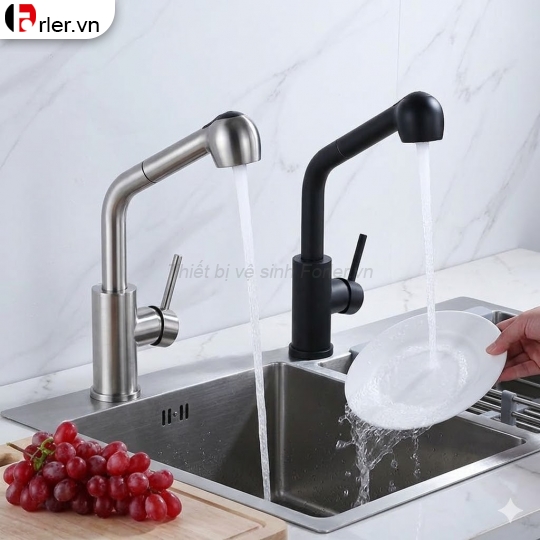 Vòi Rửa Chén INOX 304 Sơn Tĩnh Điện (VRC03) Forler