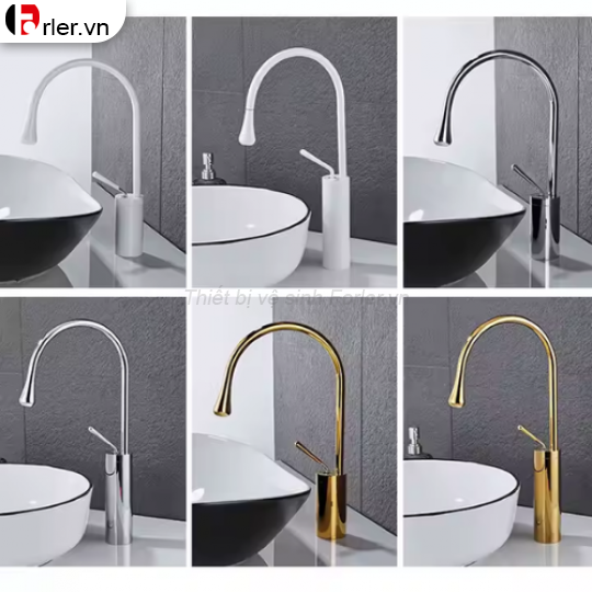 Vòi Lavabo Cổ Ngỗng 2 Kích Thước Nóng Lạnh FORLER