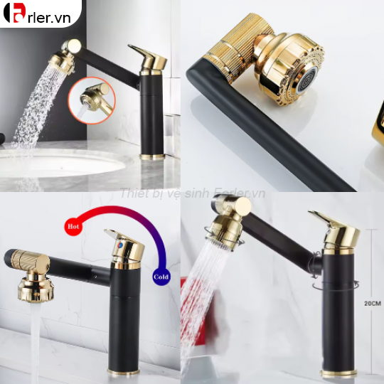 Vòi Lavabo Xoay 360 2 Kích Thước 20cm & 30cm FORLER