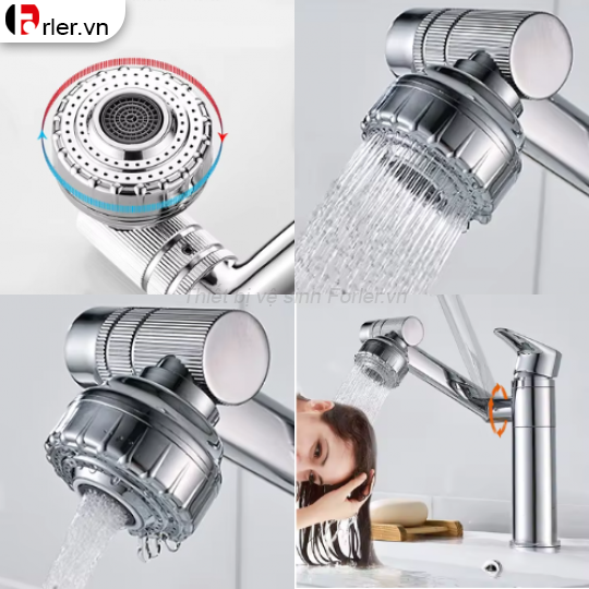 Vòi Lavabo Xoay 360 2 Kích Thước 20cm & 30cm FORLER
